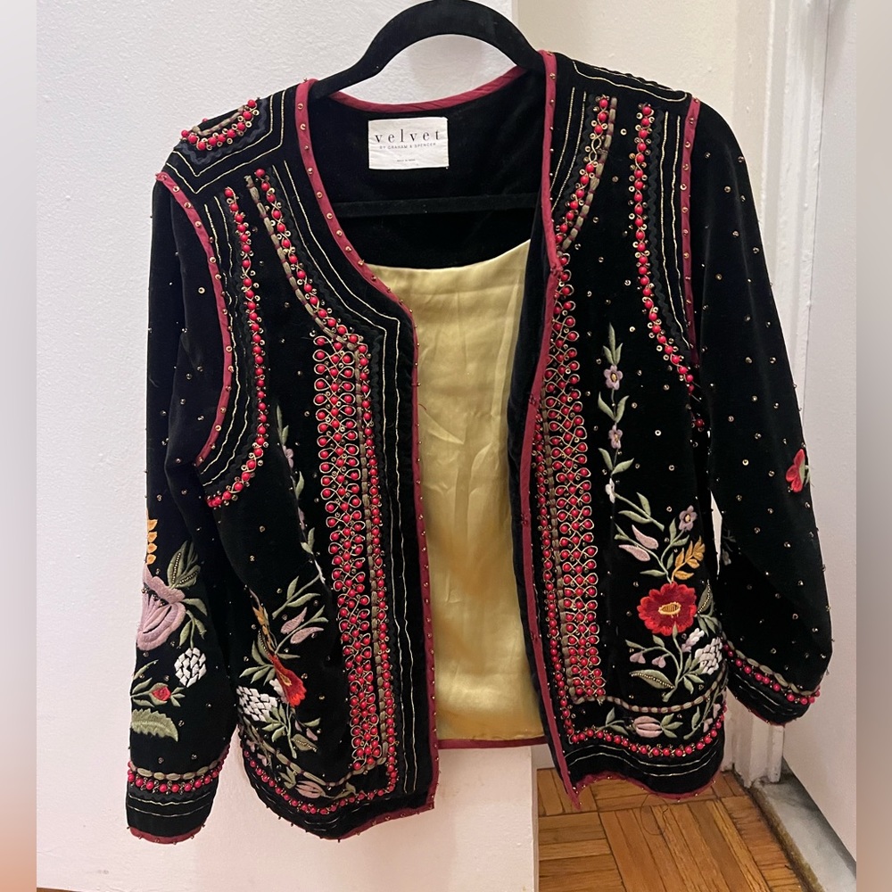 Velvet by Graham & Spencer beaded blazer